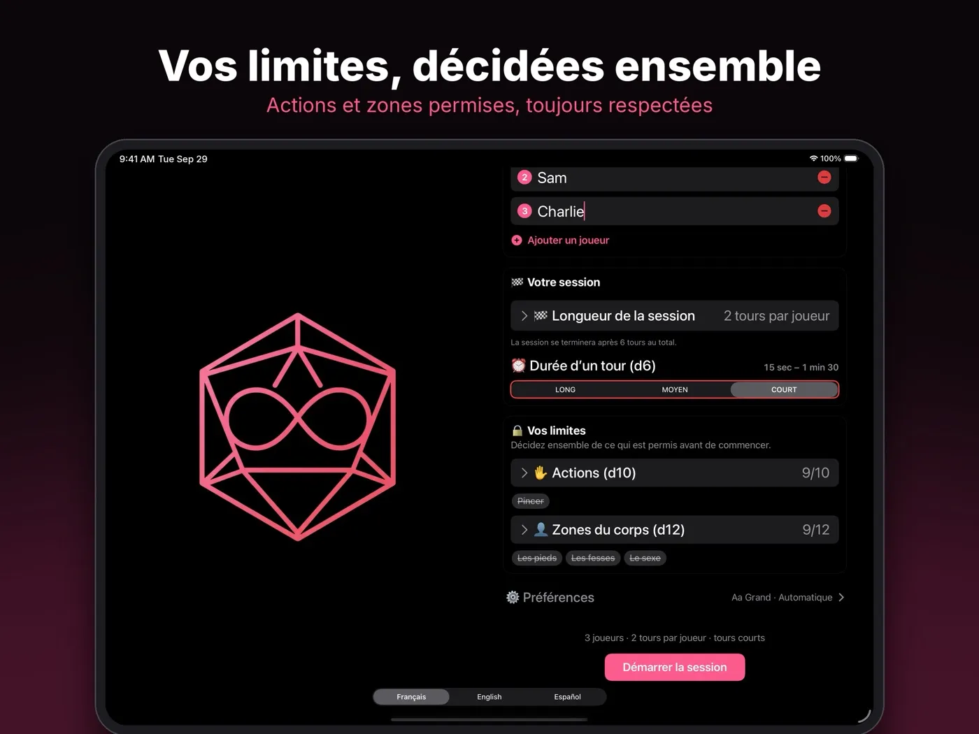 Vos limites, décidées ensemble