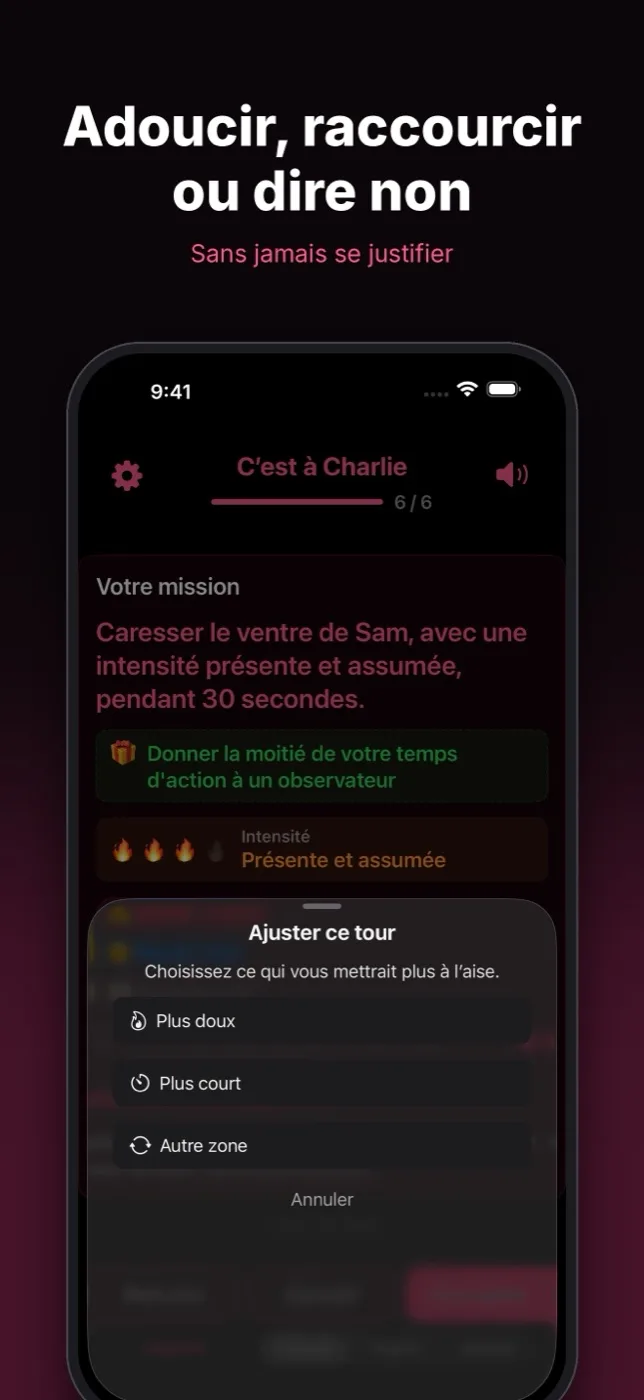 Adoucir, raccourcir ou dire non