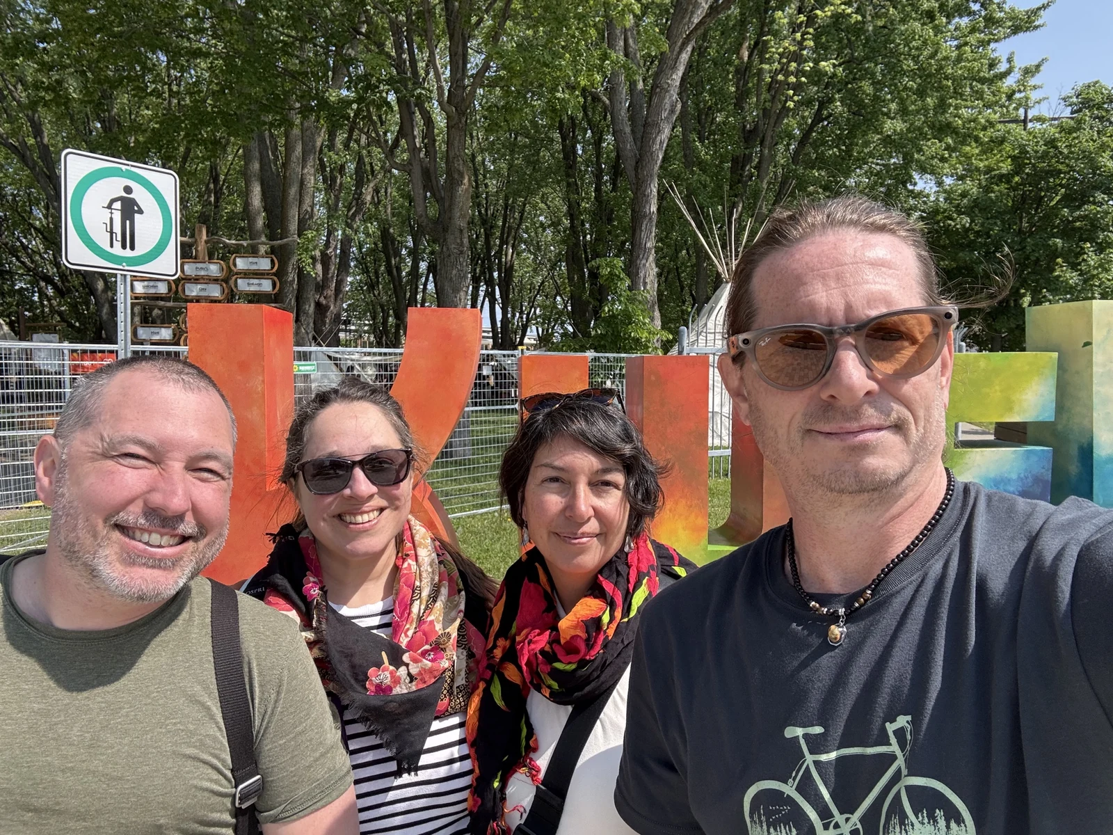 Los cuatro cómplices detrás de Désire-moi en Kuei, Quebec, el 14 de junio de 2025.