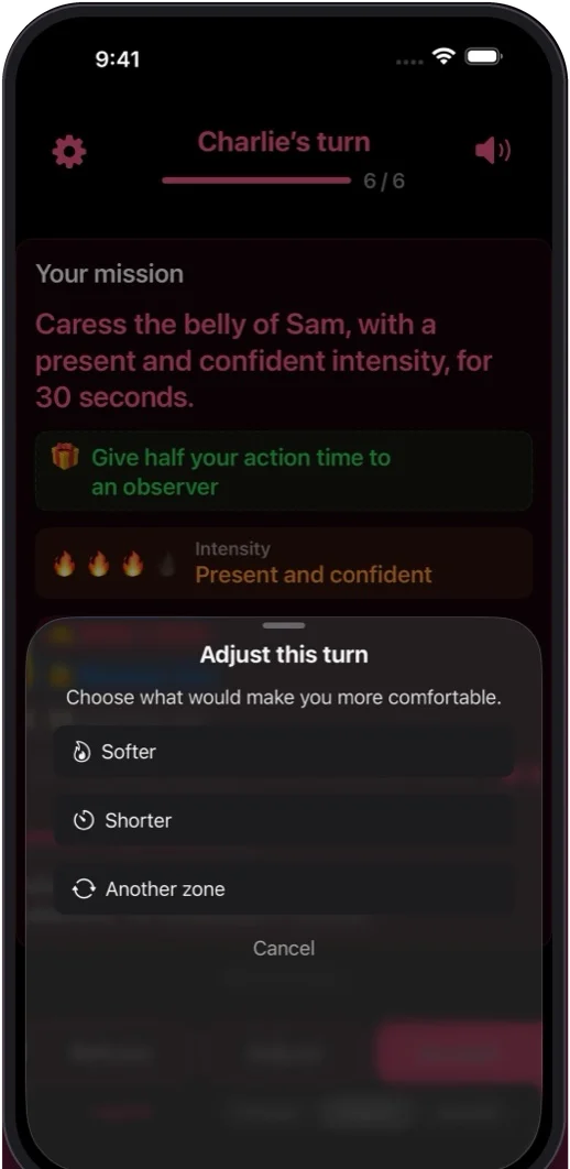Soften, shorten or say no