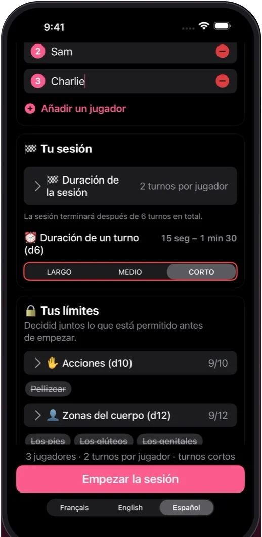 Vuestros límites, decididos juntos
