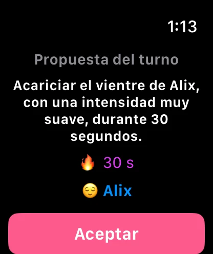 Désire-moi en el Apple Watch