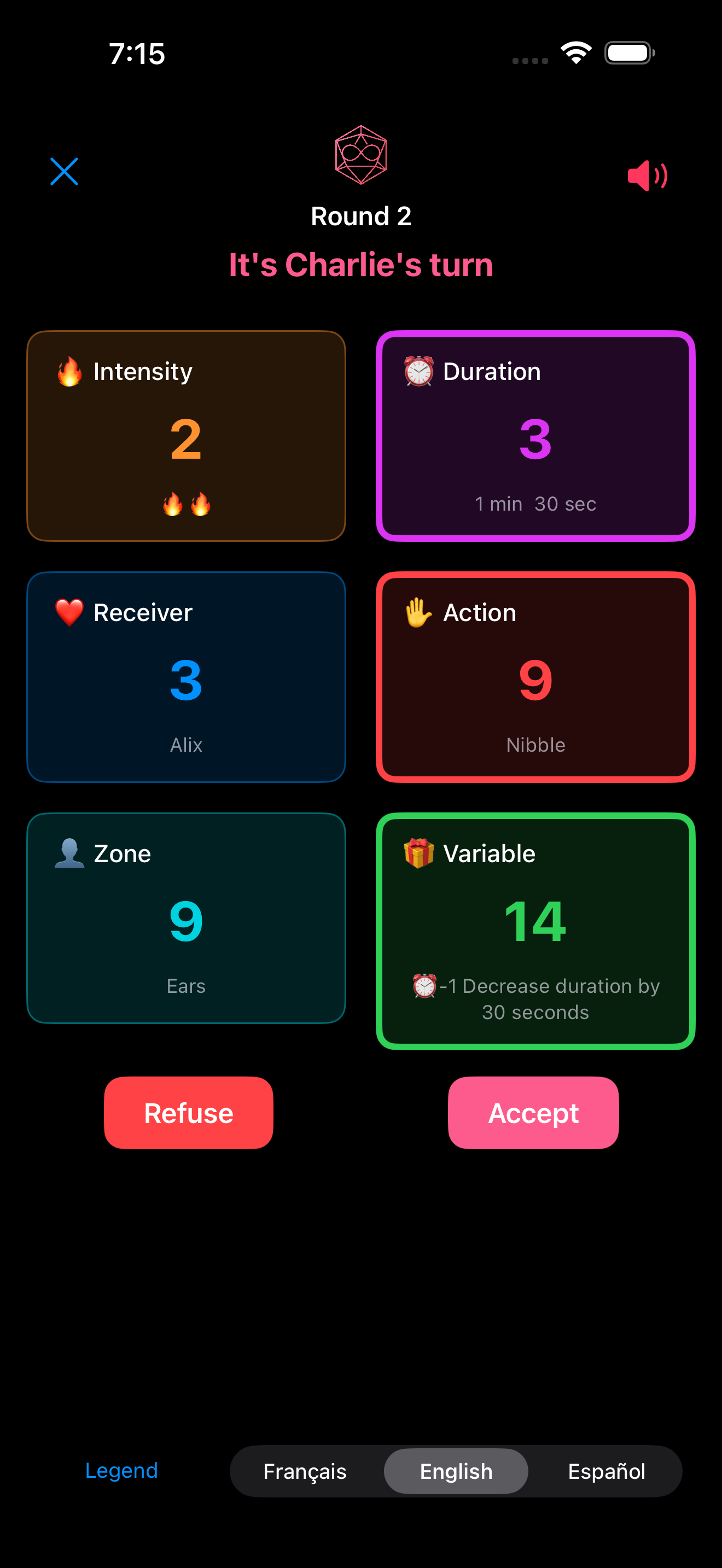 Refuse or Accept the turn
